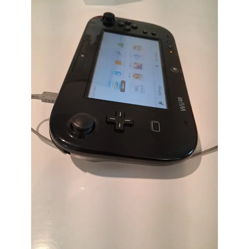 Official Nintendo Wii U GamePad Black WUP-010 w/ Charger - TESTED (Gamepad Only,